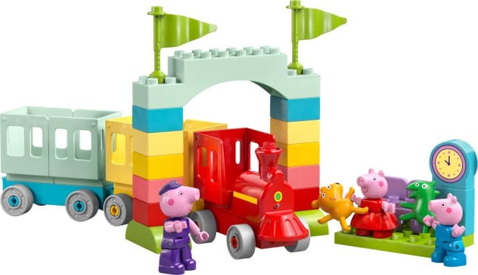 Imagen del set LEGO Viaje en Tren con Abuelo Pig
