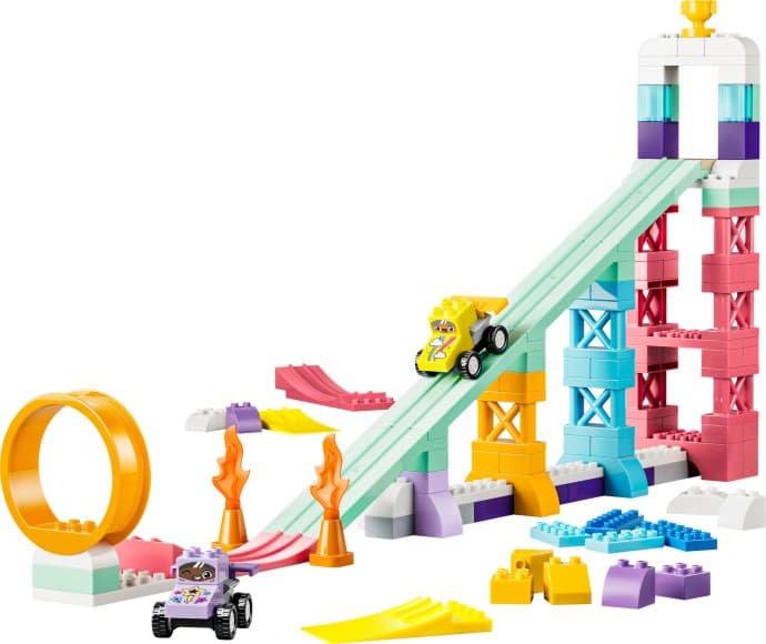 Imagen del set LEGO Rampas Creativas "3 en 1" con Vehículos