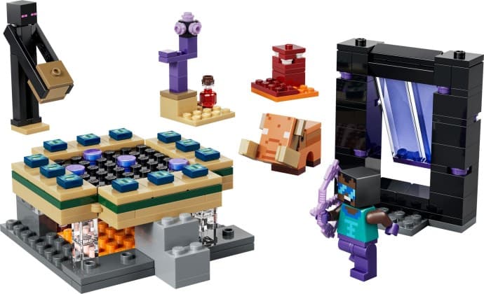 Imagen del set LEGO El Viaje por el Nether y el Portal al End