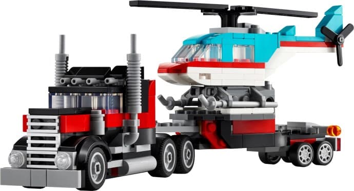 Imagen de Camión Plataforma con Helicóptero