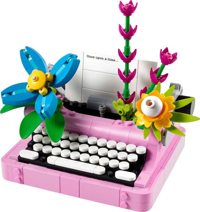 Imagen del set LEGO Máquina de Escribir con Flores
