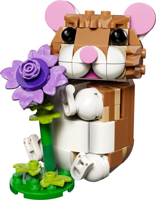 Imagen de Lindo Hámster con Flor