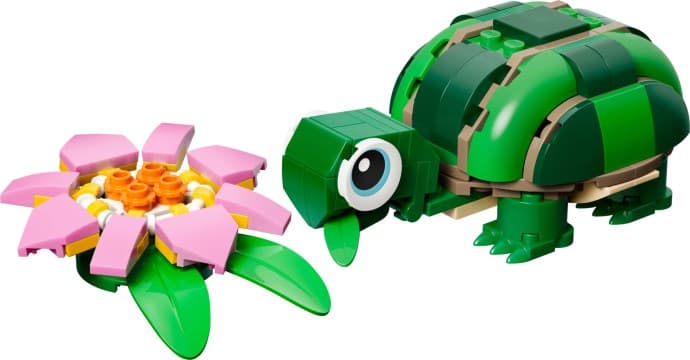 Imagen de Tortuga con Flor de Nenúfar
