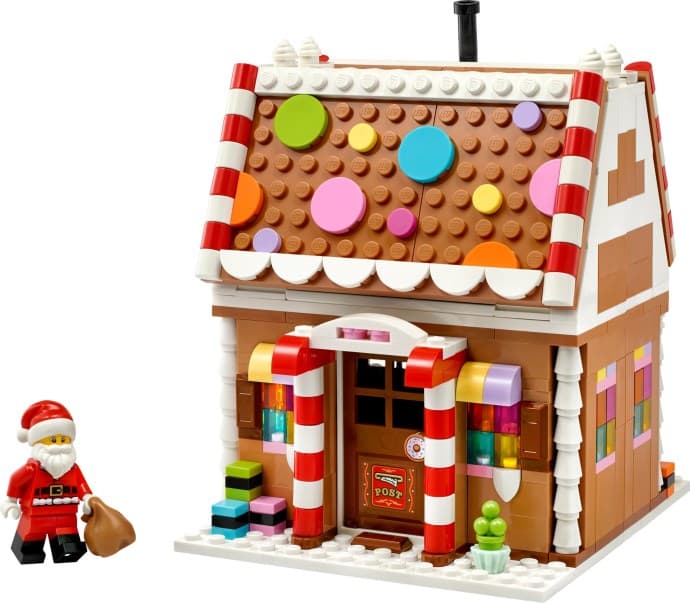 Imagen de Casa de Galleta de Jengibre Festiva