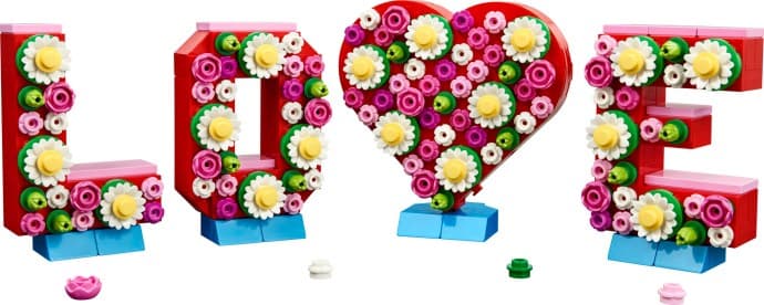 Imagen del set LEGO Letras del Amor