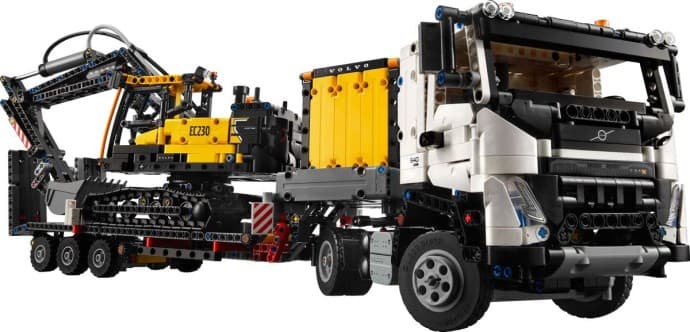 Imagen del set LEGO Camión FMX y Excavadora Eléctrica EC230 Volvo