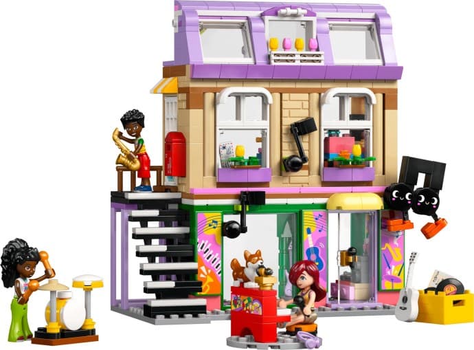 Imagen del set LEGO Tienda de Música y Apartamento