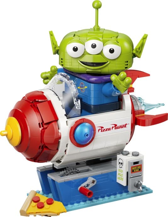 Imagen del set LEGO Marcianito con Cohete de Pizza Planet
