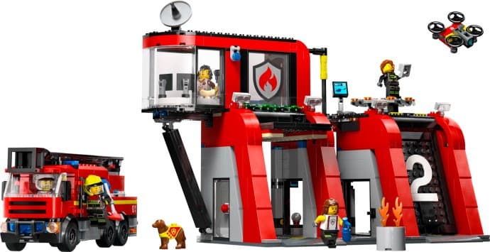 Imagen del set LEGO Parque de Bomberos con Camión de Bomberos