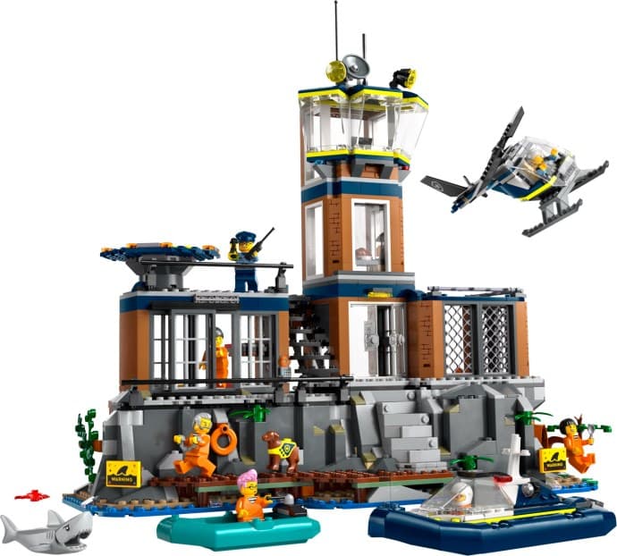 Imagen del set LEGO Isla Prisión de la Policía