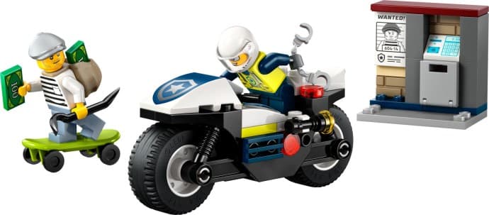 Imagen del set LEGO Persecución en Moto de Policía