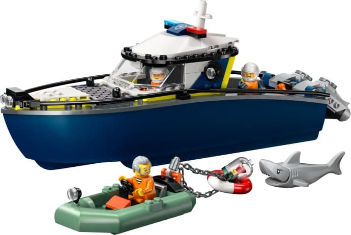 Imagen del set LEGO Persecución en Barco de Policía