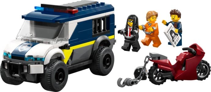 Imagen del set LEGO Furgoneta de Transporte Penitenciario de Policía