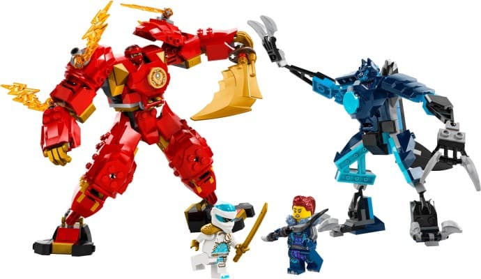 Imagen del set LEGO Meca Elemental del Fuego de Kai