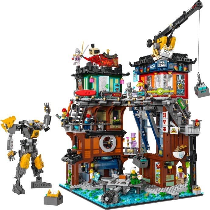 Imagen del set LEGO Talleres de la Ciudad de NINJAGO