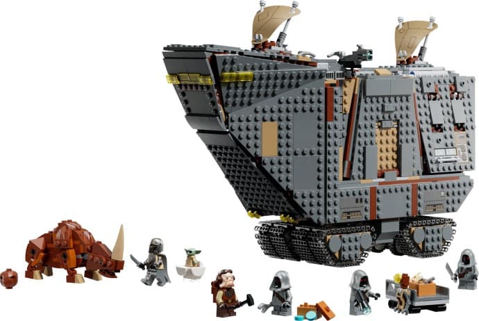 Imagen del set LEGO Reptador de las Arenas del Exterior y Mudhorn