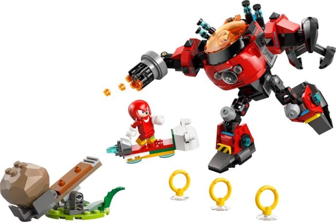 Imagen de Knuckles vs. Meca Egg Crusher del Dr. Eggman