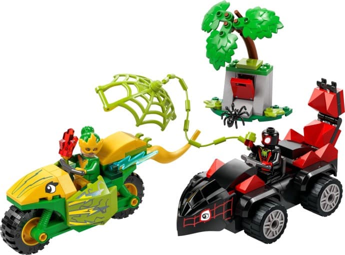 Imagen del set LEGO Spin y Electro: Duelo de Vehículos Dinosaurio
