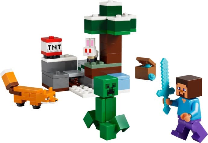 Imagen del set LEGO La Aventura de Steve en la Taiga
