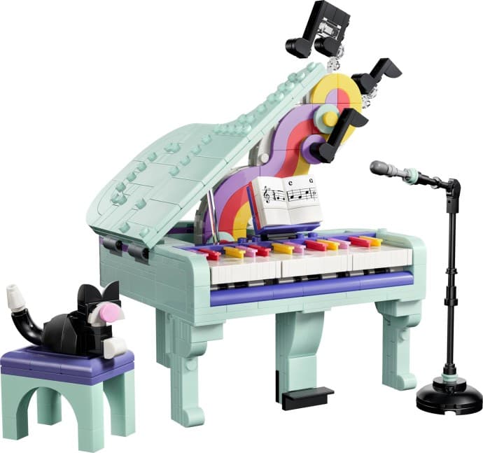 Imagen del set LEGO Piano Musical Decorativo con Gato