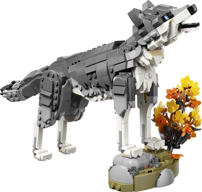 Imagen del set LEGO Animales del Bosque: Lobo Gris
