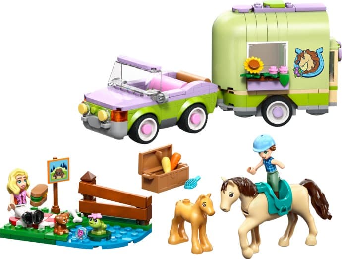 Imagen del set LEGO Remolque para Caballo y Potrillo