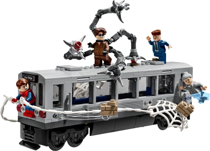 Imagen del set LEGO Spider-Man vs. Doc Ock: Escena del Tren Subterráneo