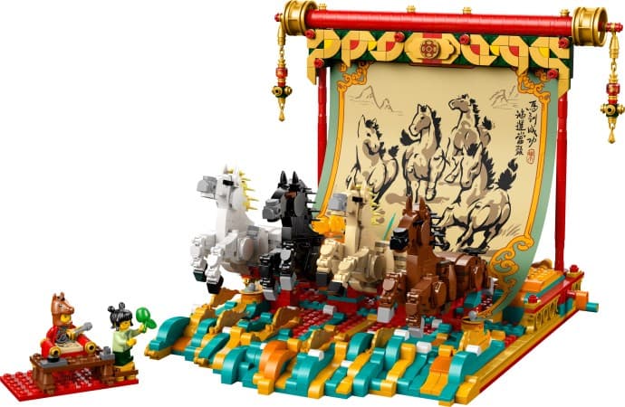 Imagen del set LEGO Lienzo con Caballos Galopantes